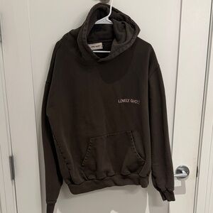 LONELY GHOST Vintage Black Hoodie RARE 

Embroidered with logo and name